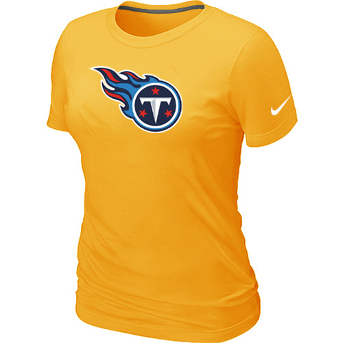 Tennessee Titans Yellow Women's Logo T-Shirt