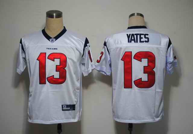 Texans 13 Yates White Kids Jerseys