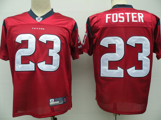 Texans 23 Foster Red Jerseys