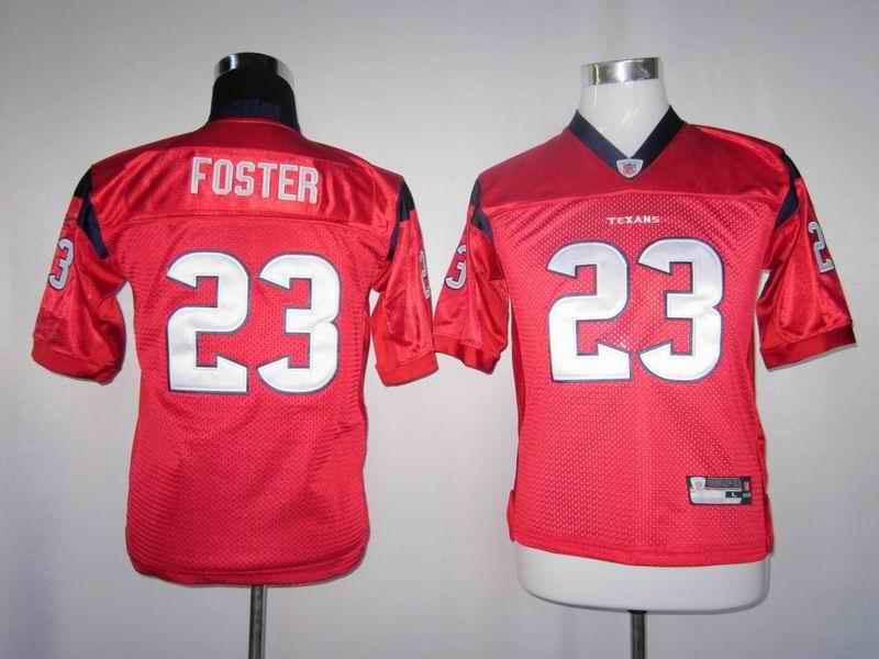 Texans 23 Foster red kids Jerseys