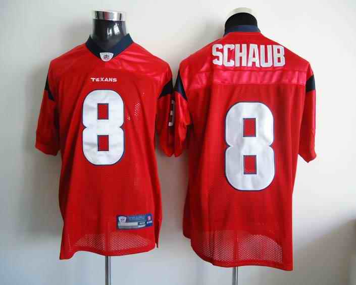 Texans 8 Schaub red Jerseys Texans 8 Schaub red Jerseys