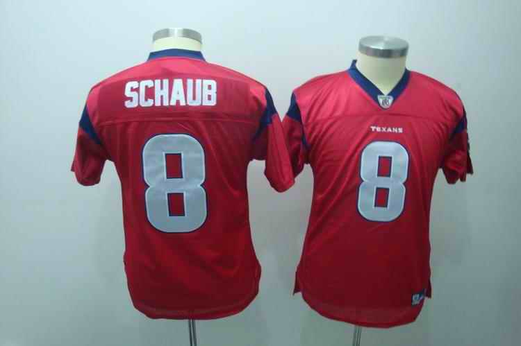 Texans 8 Schaub red kids Jerseys