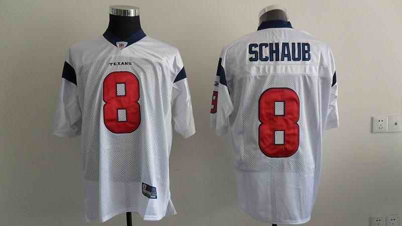 Texans 8 Schaub white Jerseys