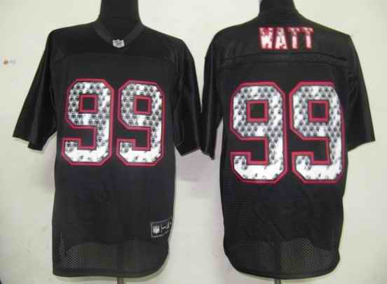 Texans 99 Watt black united sideline Jerseys