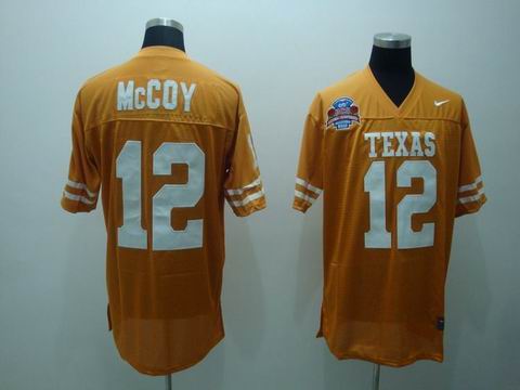 Texas Longhorns 12 McCoy orange Jerseys