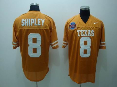Texas Longhorns 8 Shipley orange Jerseys