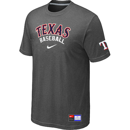 Texas Rangers D.Grey Nike Short Sleeve Practice T-Shirt