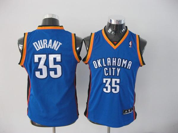 Thunder 35 Durant Blue Youth Jersey