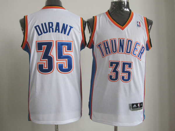 Thunder 35 Durant White AAA Jerseys