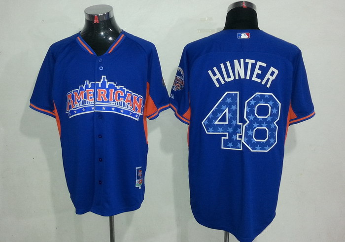 Tigers 48 Hunter blue 2013 All Star Jerseys