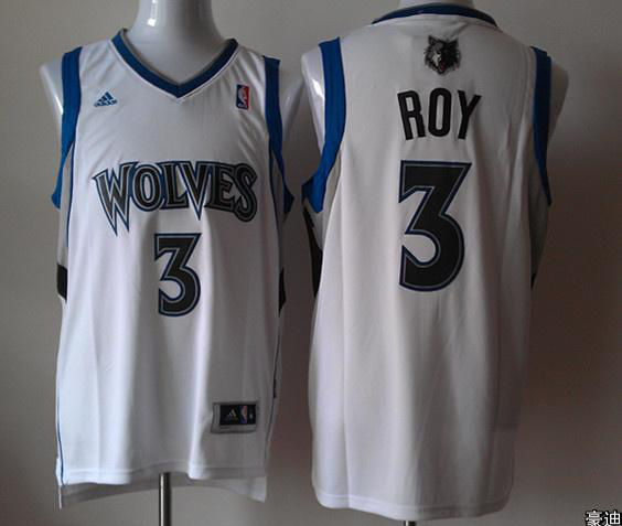 Timberwolves 3 Roy White New Jerseys