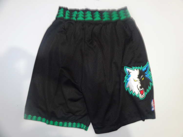 Timberwolves Black Shorts