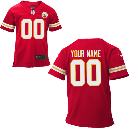 Toddler Nike Kansas City Chiefs Customized Game Team Color Jersey