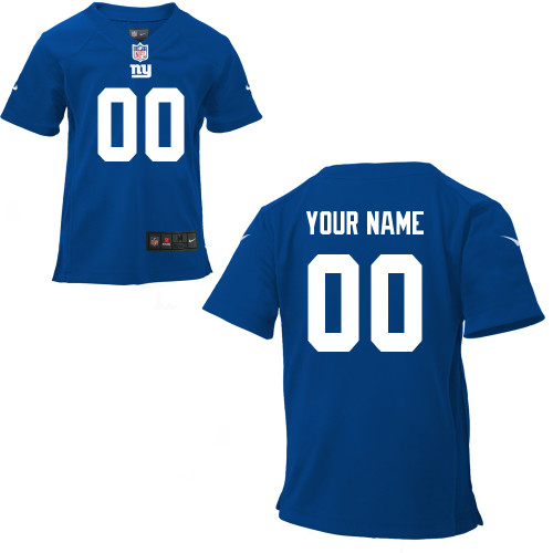 Toddler Nike New York Giants Customized Game Team Color Jersey