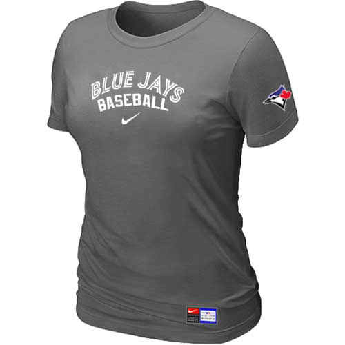 Toronto Blue Jays Nike Women's D.Grey Short Sleeve Practice T-Shirt