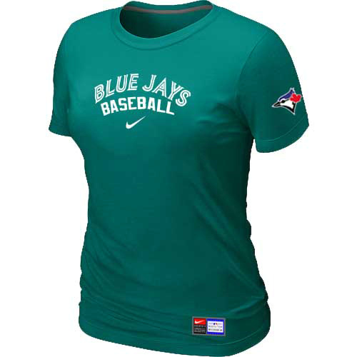 Toronto Blue Jays Nike Women's L.Green Short Sleeve Practice T-Shirt