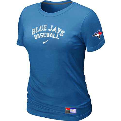 Toronto Blue Jays Nike Women's L.blue Short Sleeve Practice T-Shirt
