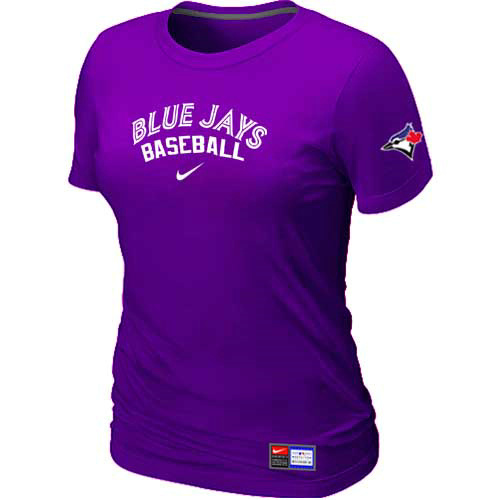 Toronto Blue Jays Nike Women's Purple Short Sleeve Practice T-Shirt