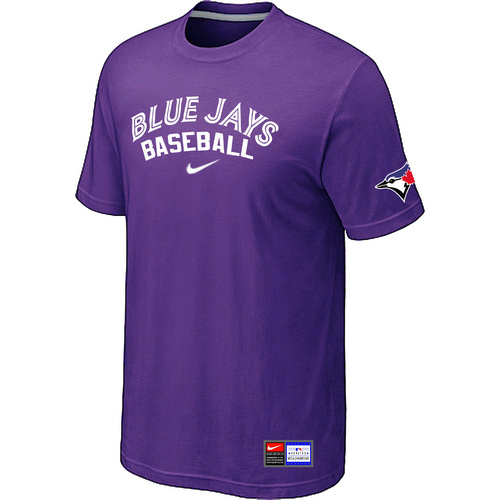 Toronto Blue Jays Purple Nike Short Sleeve Practice T-Shirt - Click Image to Close