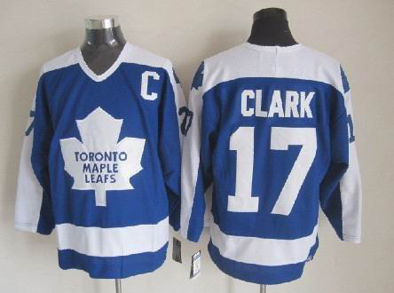 Toronto Maple Leafs 17 Clark Blue CCM Jerseys