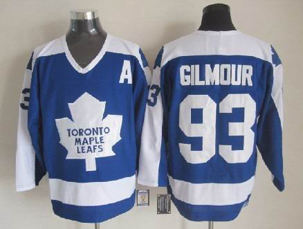Toronto Maple Leafs 93 GILMOUR Blue CCM Jerseys