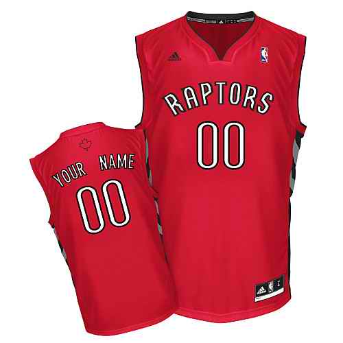 Toronto Raptors New Custom red adidas Road Jersey