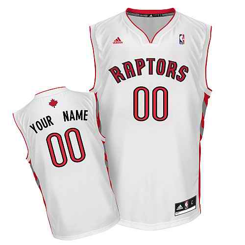 Toronto Raptors New Custom white adidas Home Jersey - Click Image to Close