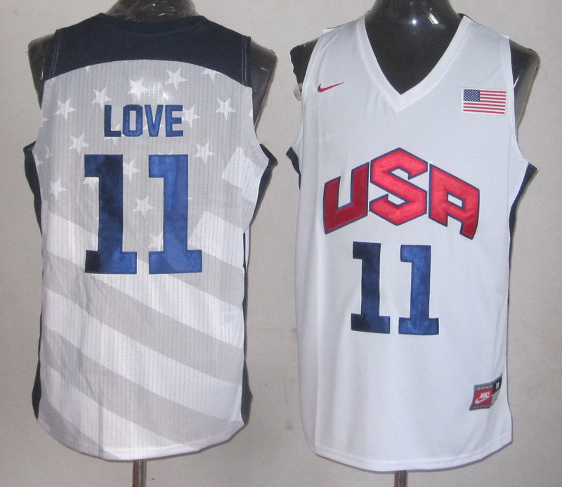 USA 11 Love White 2012 Jerseys
