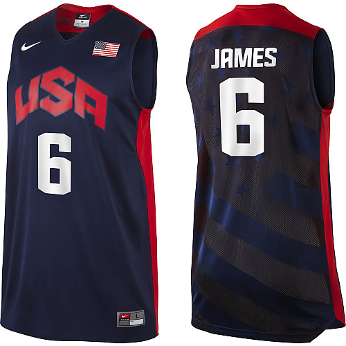 USA 6 James Blue 2012 Jerseys