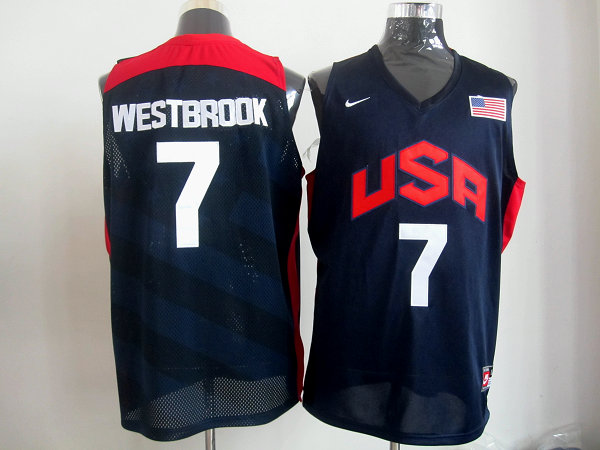 USA 7 Westbrook Blue 2012 Jerseys