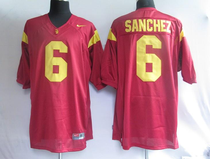 USC Trojans 6 Sanchez red Jerseys - Click Image to Close