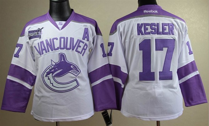 Vancouver Canucks 17 Kesler White Women Jersey