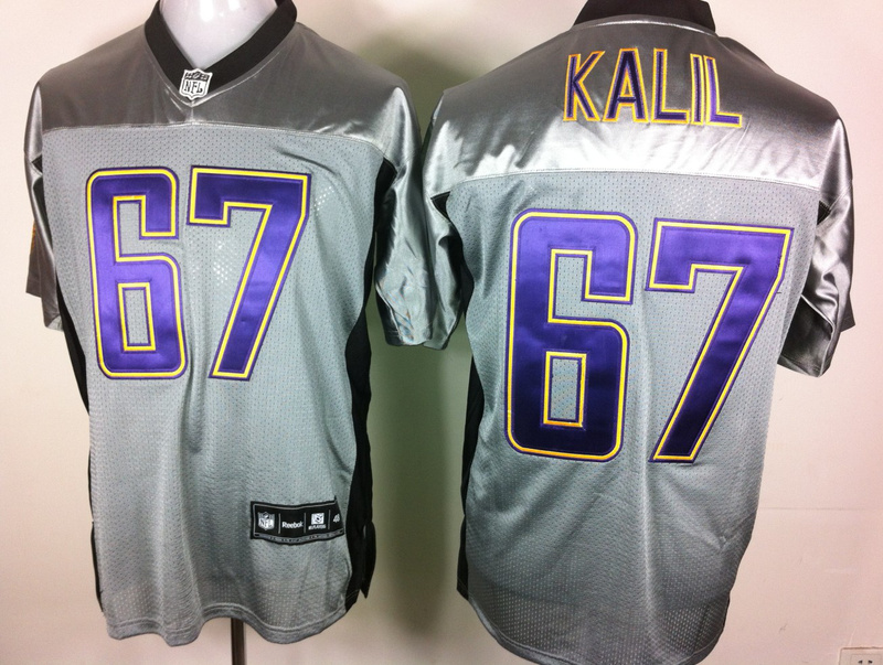 Vikings 67 Kalil Grey Jerseys