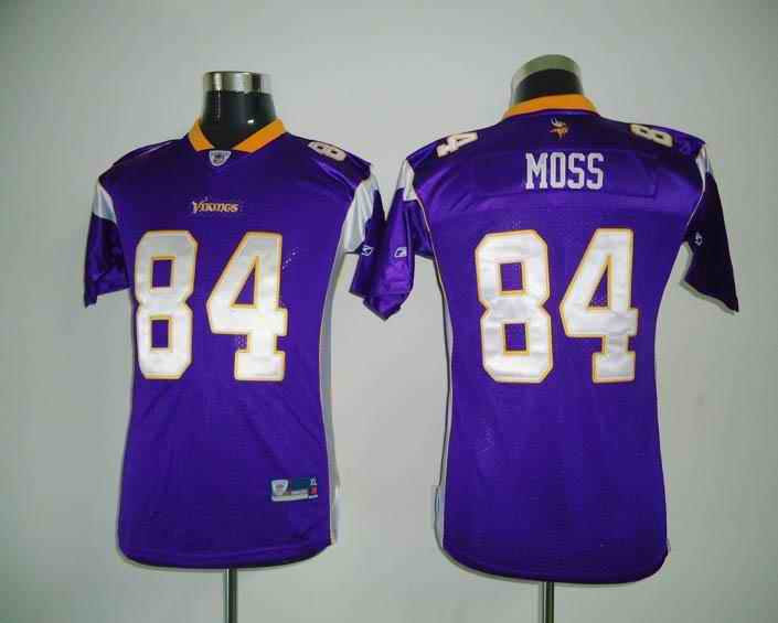 Vikings 84 Moss purple kids Jerseys