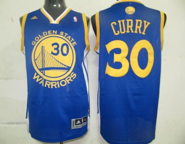Warriors 30 Curry Blue Jerseys
