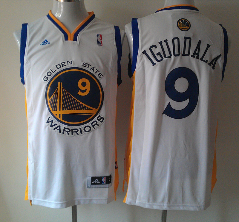 Warriors 9 Iguodala White Jerseys