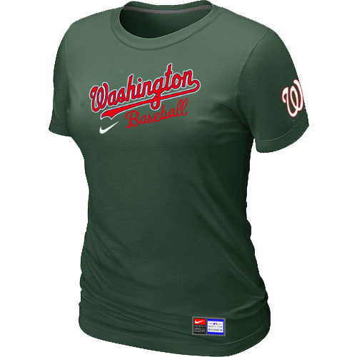 Washington Nationals D.Green Nike Women's Short Sleeve Practice T-Shirt
