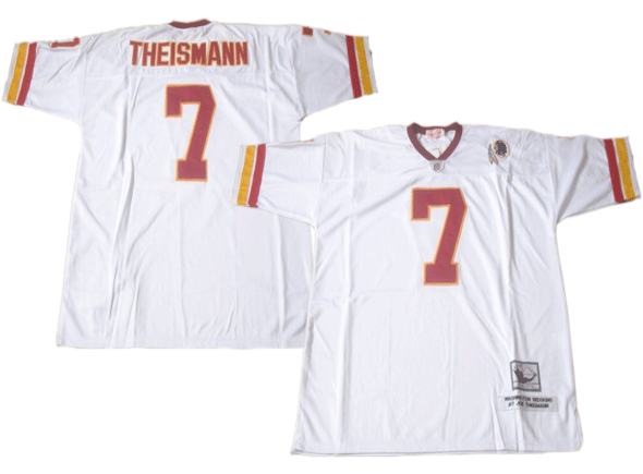 Washington Redskins 7 THEISMANN white throwback Jerseys Washington Redskins 7 THEISMANN white throwback Jerseys
