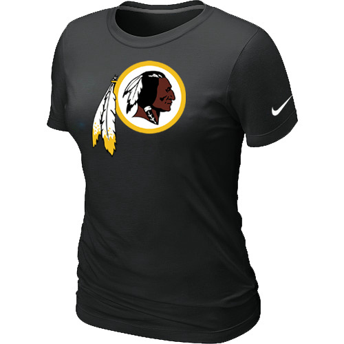 Washington Redskins Black Women's Logo T-Shirt