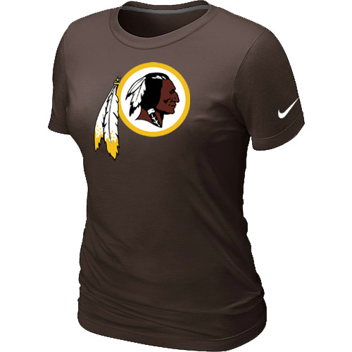 Washington Redskins Brown Women's Logo T-Shirt