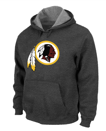 Washington Redskins Logo Pullover Hoodie D.Grey