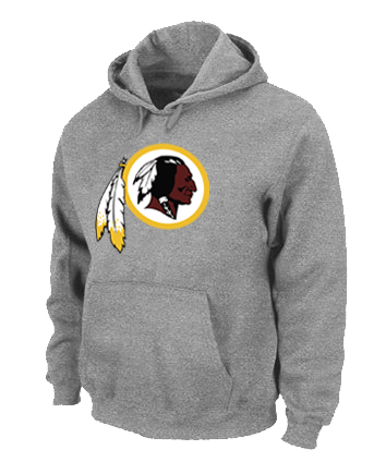 Washington Redskins Logo Pullover Hoodie Grey