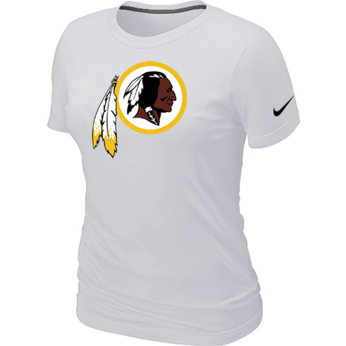 Washington Redskins White Women's Logo T-Shirt
