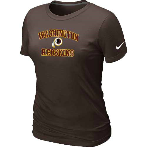 Washington Redskins Women's Heart & Soul Brown T-Shirt