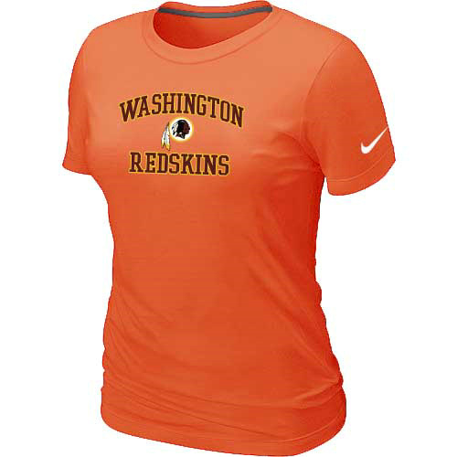 Washington Redskins Women's Heart & Soul Orange T-Shirt