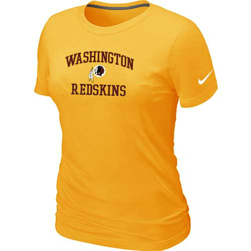 Washington Redskins Women's Heart & Soul Yellow T-Shirt