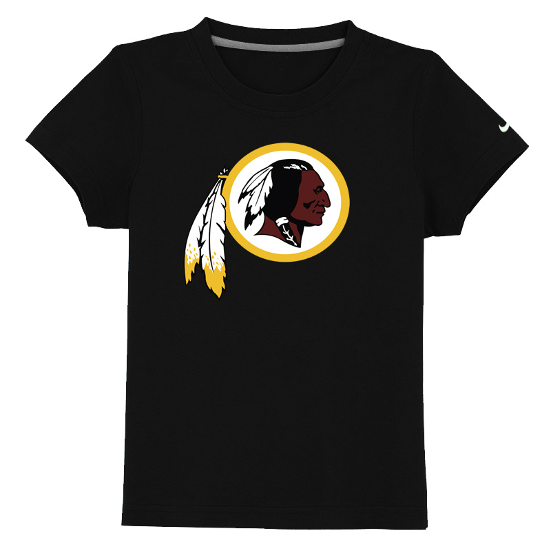 Washington Redskins logo Youth Black T-shirt
