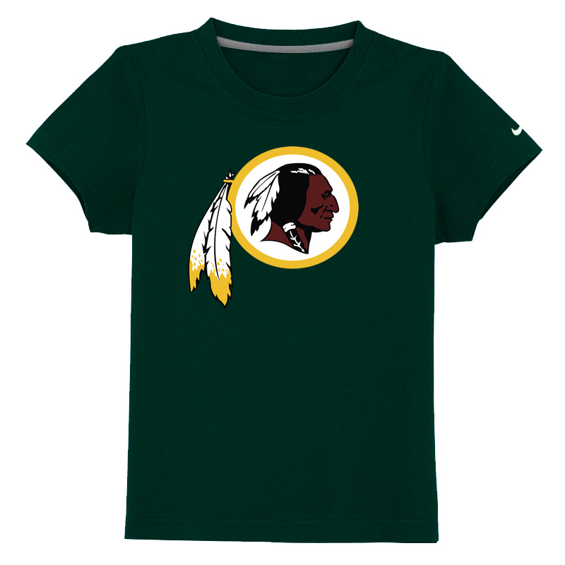 Washington Redskins logo Youth Dark Green T-shirt