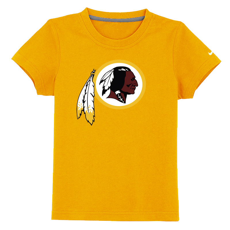 Washington Redskins logo Youth Yellow T-shirt