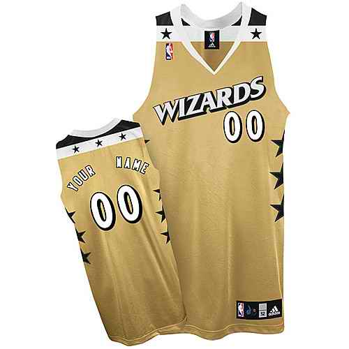 Washington Wizards Custom golden Alternate Jersey